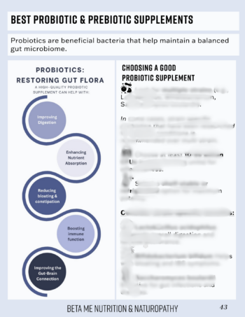 Probiotic Supplements for a healthy gut