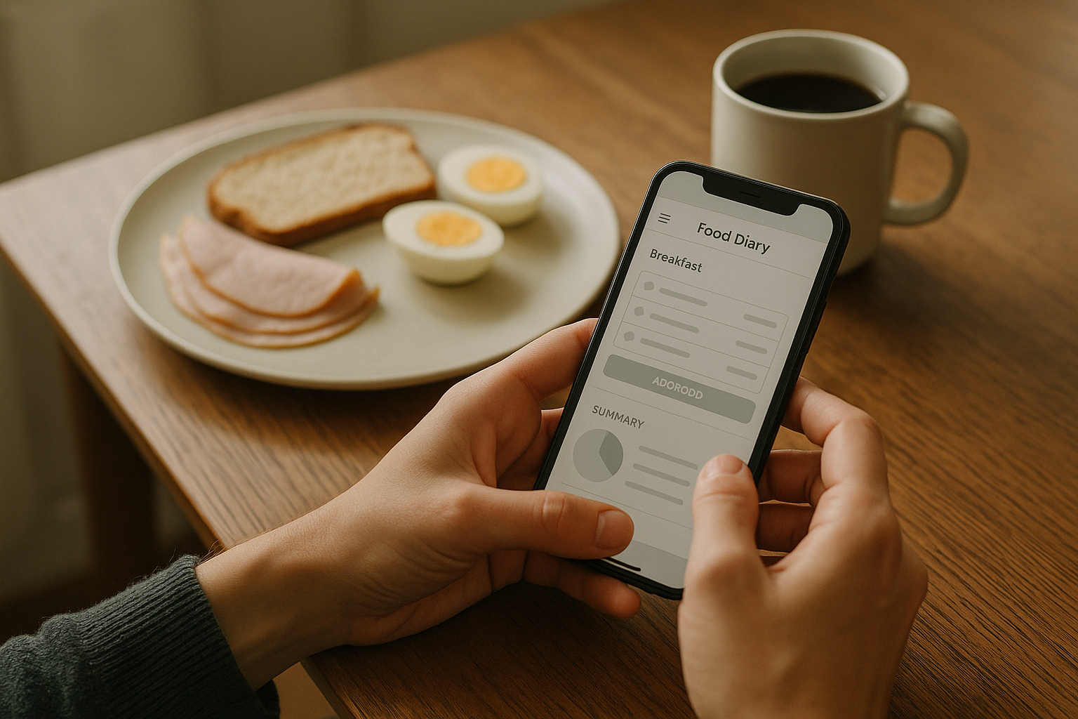 Tracking a food diary before seeing a nutritionist