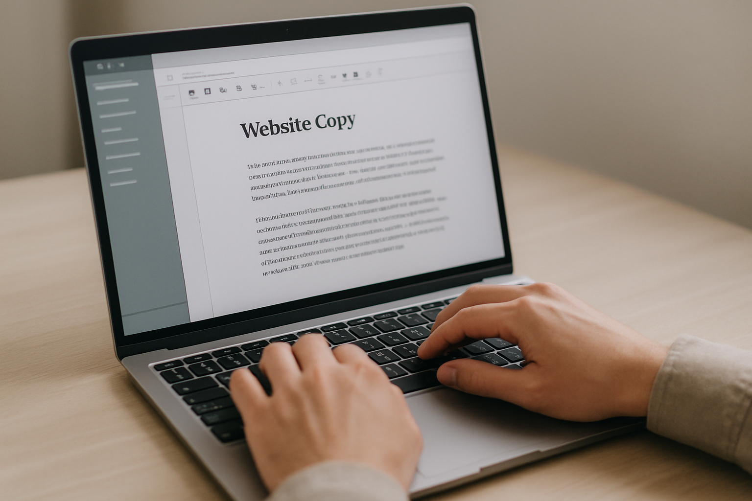 Editing website copy to improve meta descriptions and click-through rate