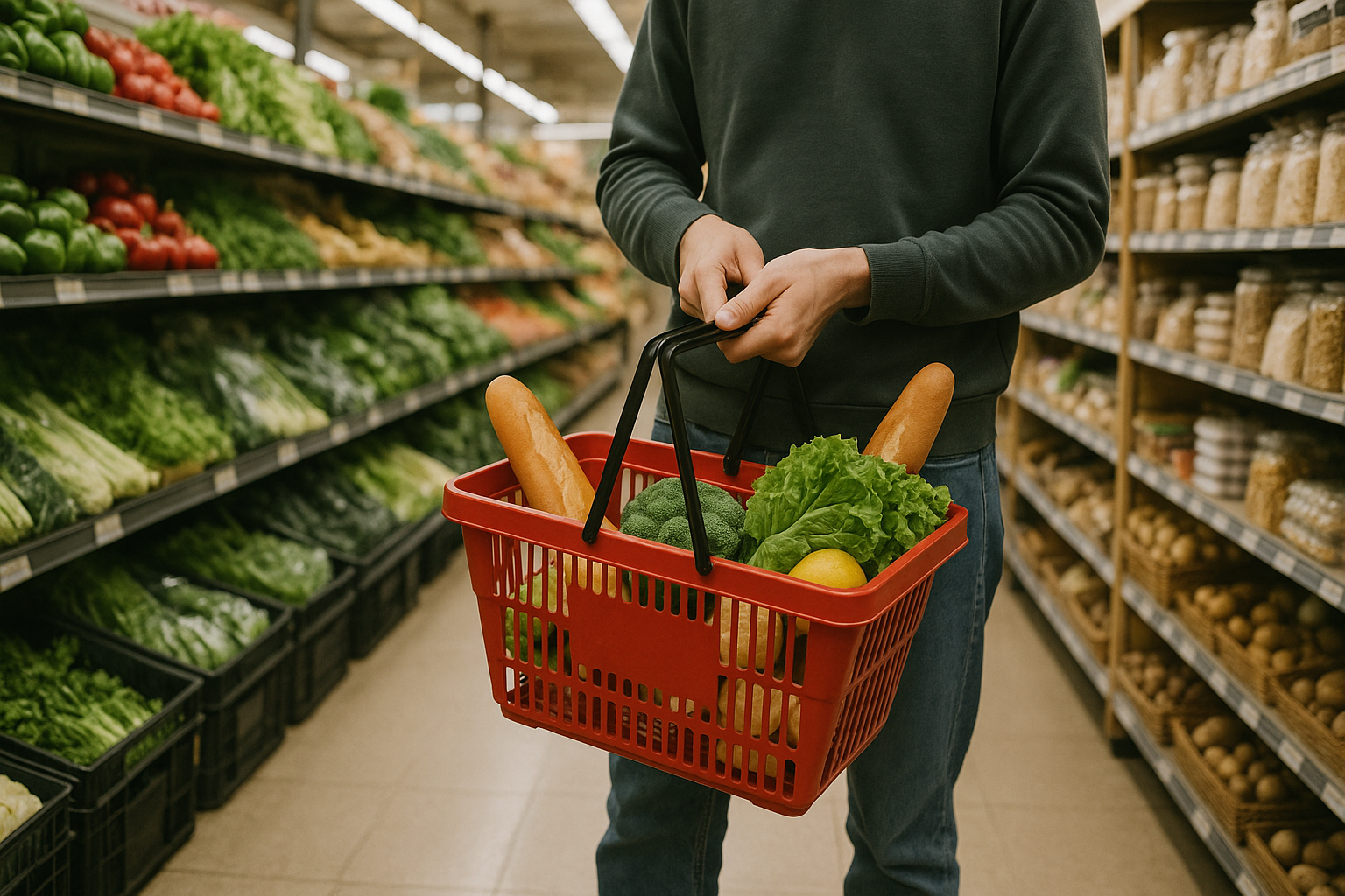 Shopping for whole foods to support a nutrition plan