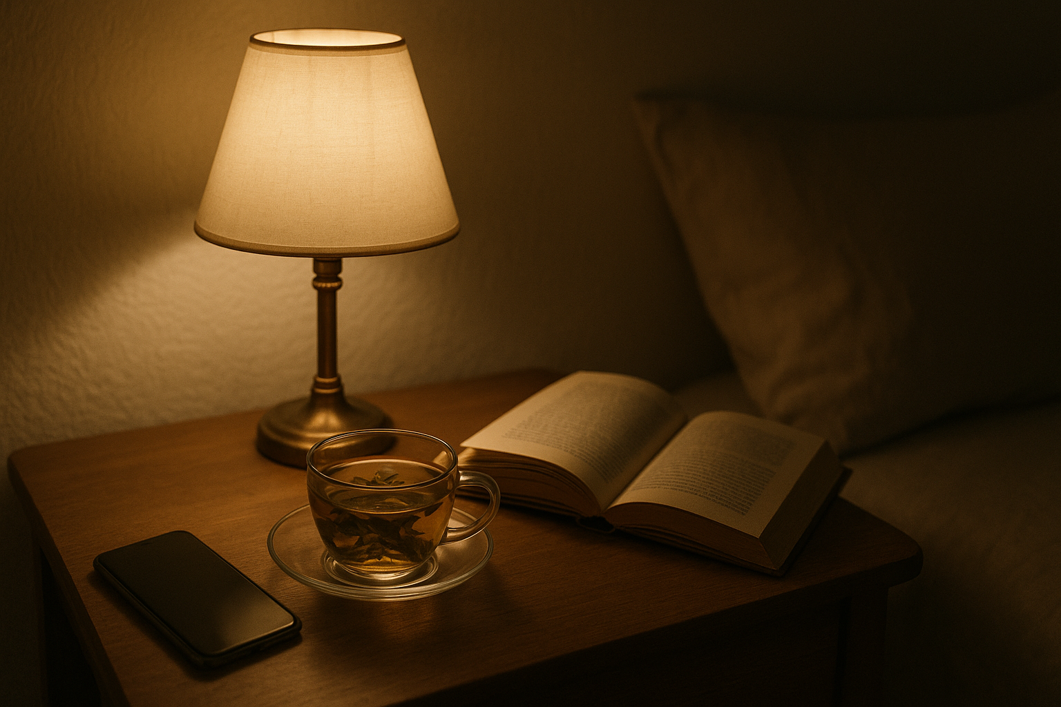 Simple evening routine setup to support sleep and recovery