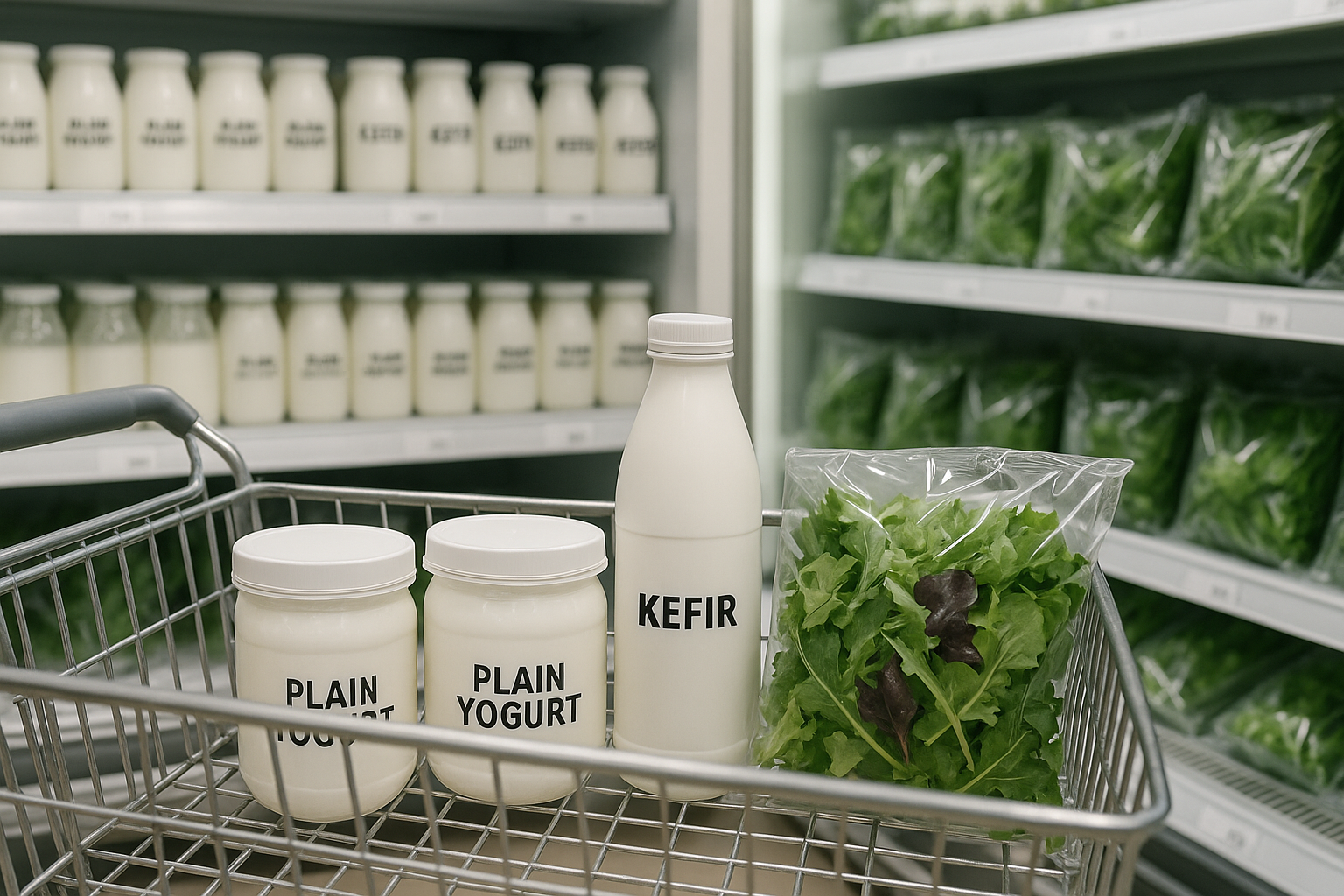 Choosing simple gut-friendly foods in the chilled section