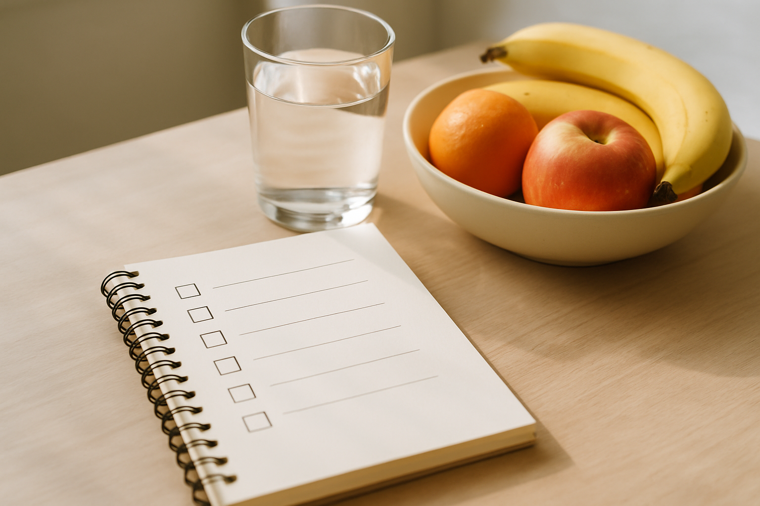 A checklist for what to share when contacting a naturopath and nutritionist