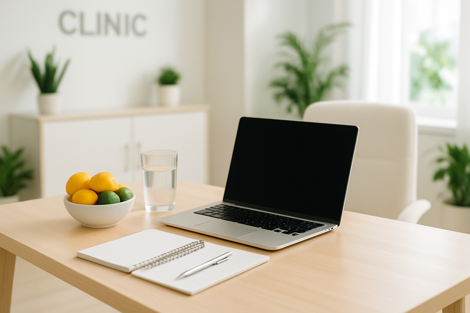A professional consultation space at a Gold Coast naturopath and nutritionist clinic.