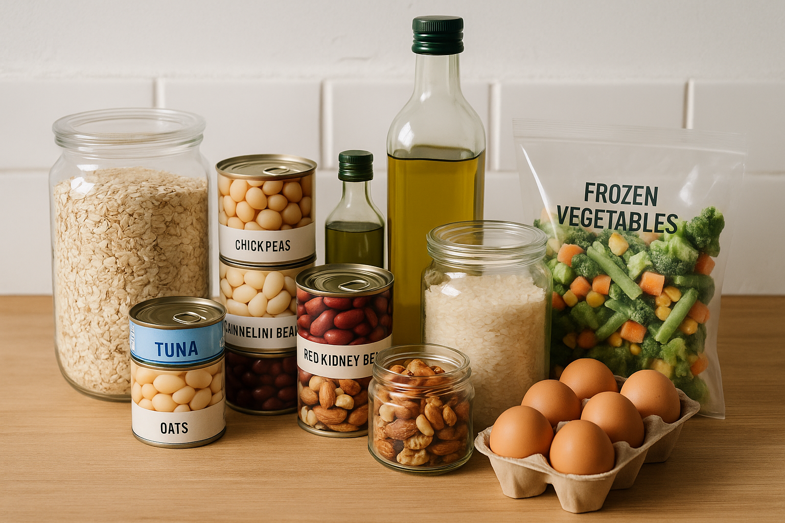 Budget-friendly pantry staples for a nutrition plan