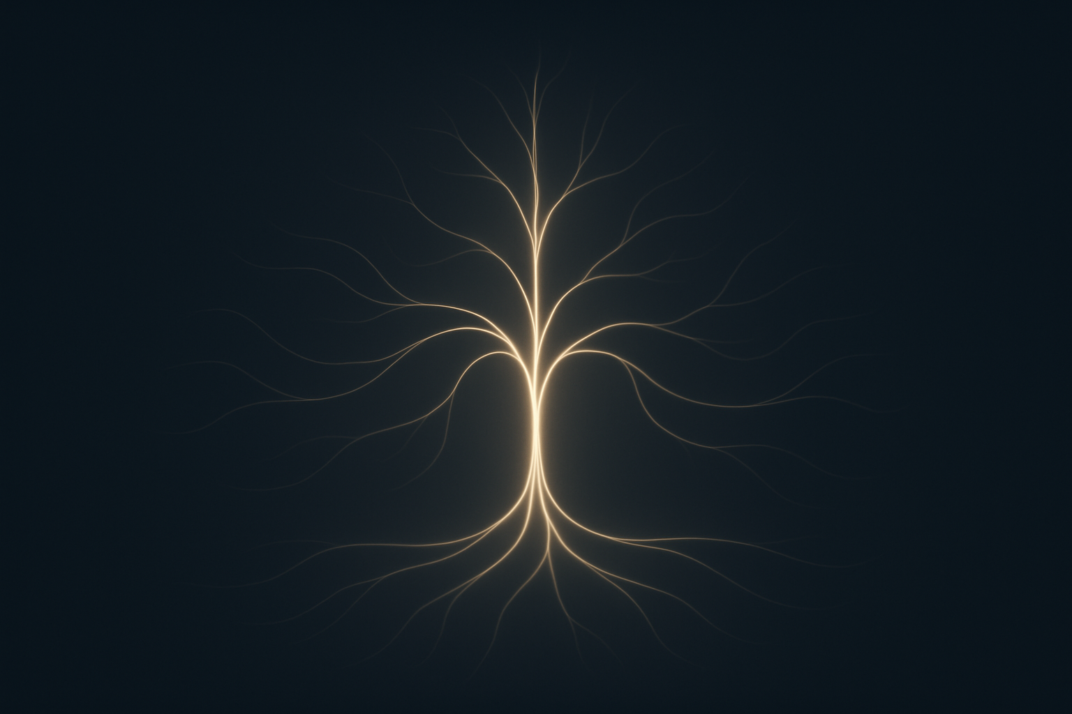 An abstract representation of a calm and balanced nervous system.