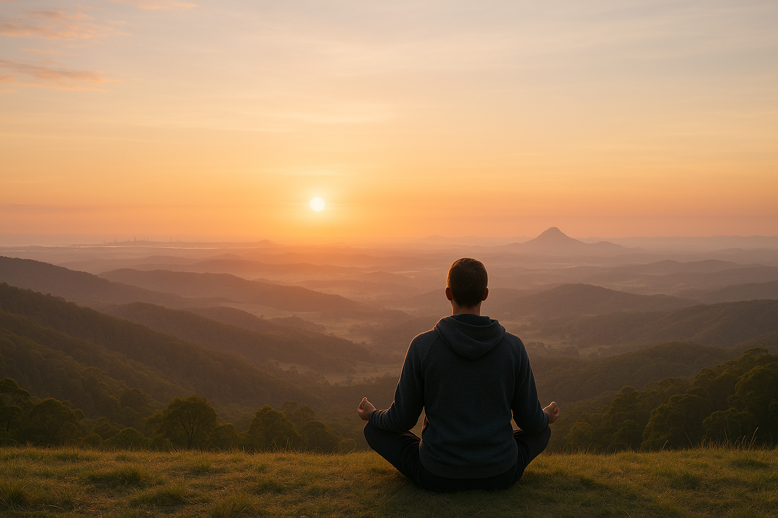 A moment of calm, reflecting the importance of proactive mental wellbeing.