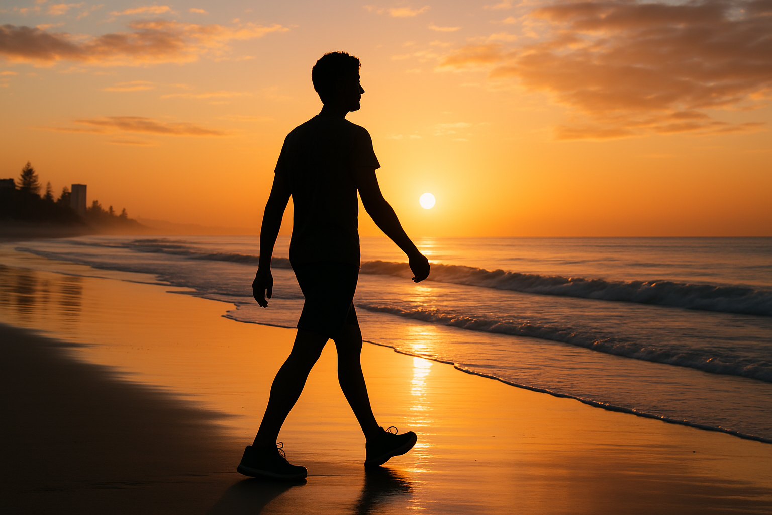 A person enjoying a healthy lifestyle on the Gold Coast.