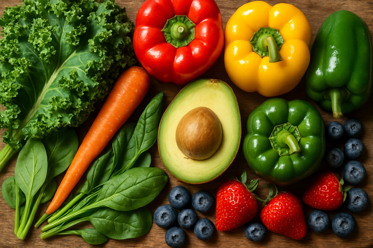 A colourful array of fresh produce representing the foundation of good nutrition.